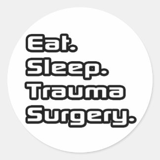 Adesivo Coma. Durma. Cirurgia Traumática.