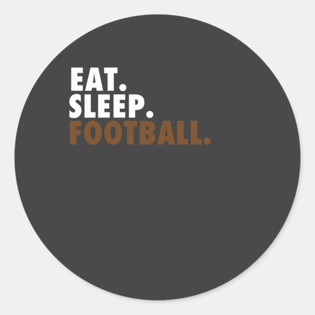 Adesivo Coma. Durma. Futebol Americano. (Frente)