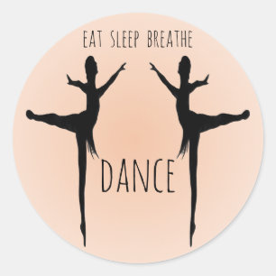 Adesivo coma, durma, respire, dance
