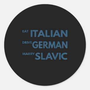 Adesivo Coma italiano dirija alemão case-se com eslavo 