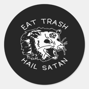Adesivo Coma Lixo Salve Satanás Pijama De Natal Combinando