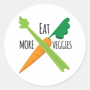 Adesivo coma mais vegetarianos