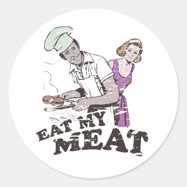 ADESIVO COMA MINHA CARNE (Frente)