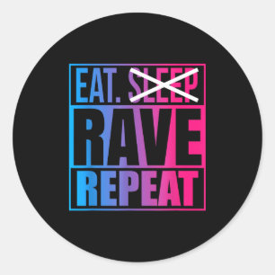 Adesivo Coma Não Durma Rave Repita Citação Edm Música - Ra