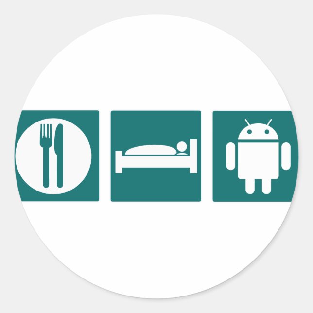 Adesivo Coma o Android do Sono (Frente)