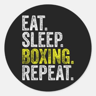 Adesivo Coma o Boxing Repetit Boxer Fighter Fighting Wor