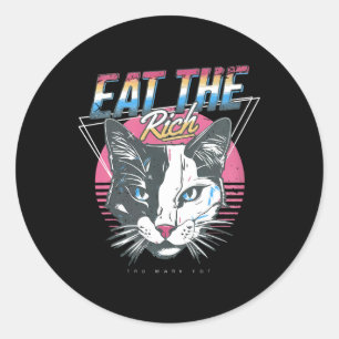 Adesivo Coma O Rich Cat Anti Trump