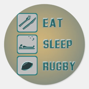 Adesivo Coma o rugby do sono