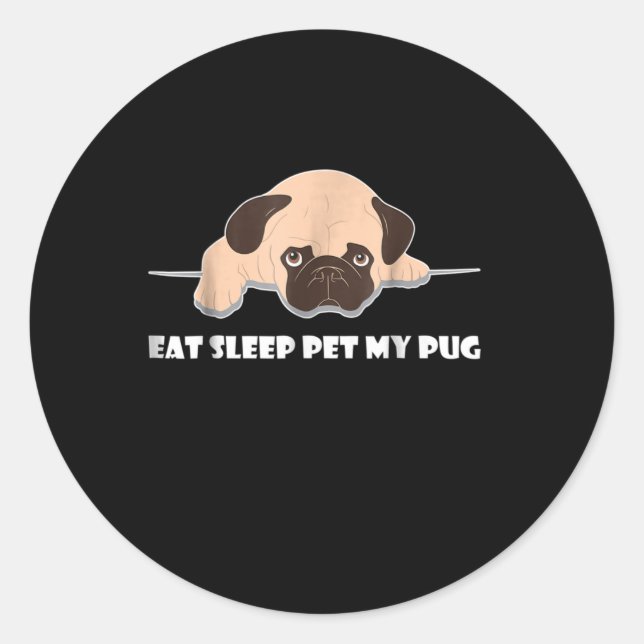 Adesivo Coma O Sono Pet My Pug (Frente)