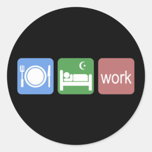 Adesivo Coma o trabalho do sono