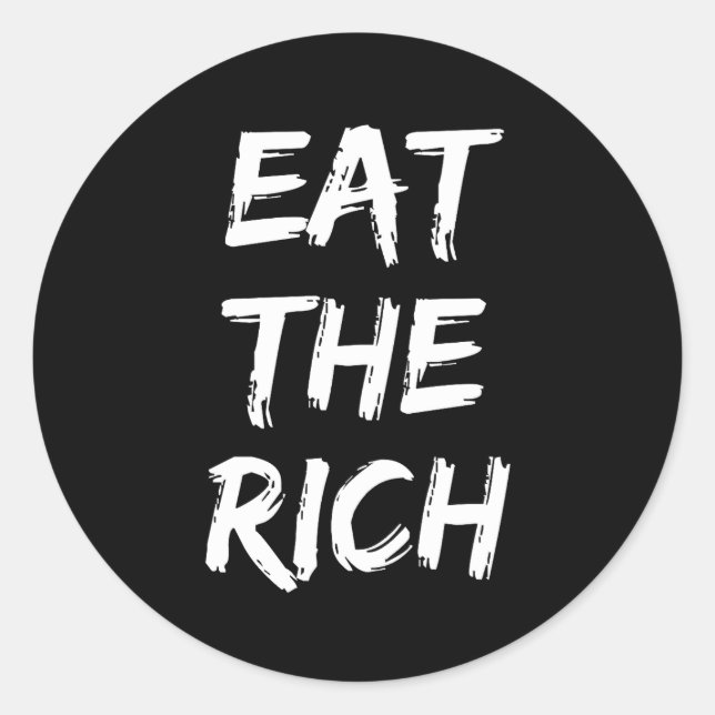 Adesivo Coma os ricos - socialista (Frente)