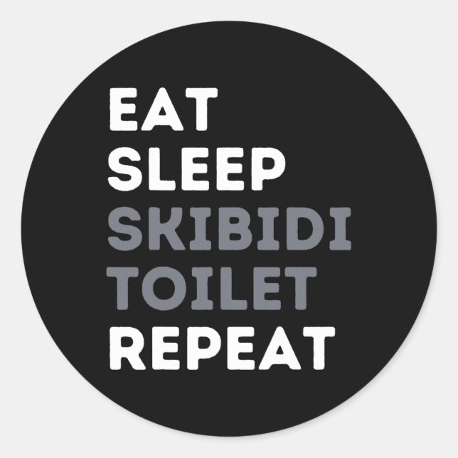 Adesivo Coma Sleep Skibidi Toilet Repete Toil Engraçado Sk (Frente)