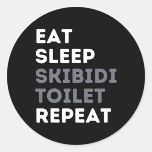 Adesivo Coma Sleep Skibidi Toilet Repete Toil Engraçado Sk