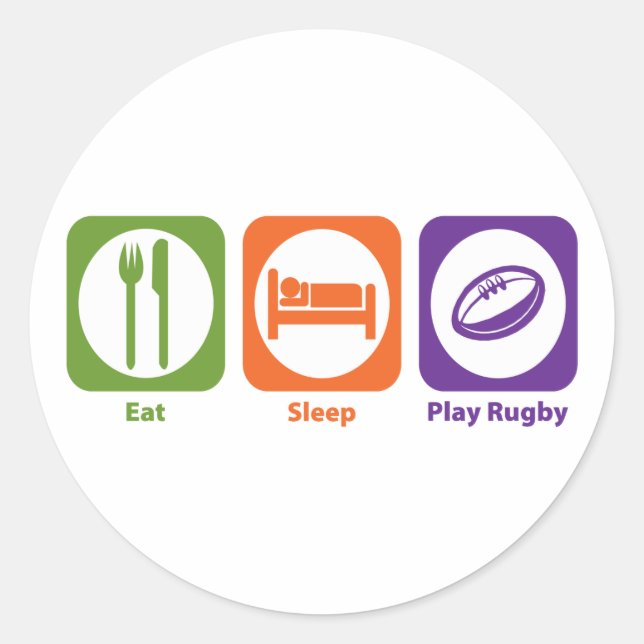Adesivo Coma Sleep Tocar Rugby (Frente)