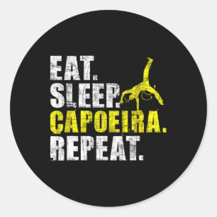 Adesivo Coma Sono Capoeira Repita - Amante de Artes Marcia