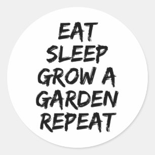 Adesivo Coma Sono Faça Um Jardim Repetir Jogo Engraçado 1