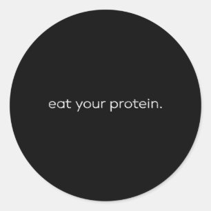 Adesivo Coma Sua Proteína Citação de Academia Musculação T