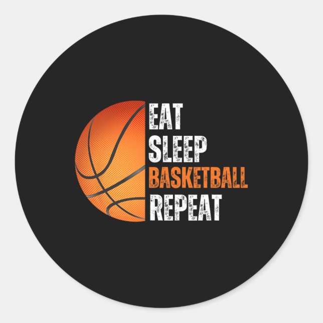 Adesivo Coma Um Sono De Basquete Repito Presente Para Fa D (Frente)