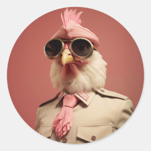 Adesivo Comandante do frango na moda Páscoa