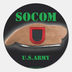 Adesivo Comando especial ops socom beret flash vet Sticker