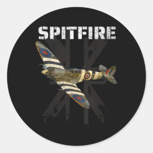 Adesivo Combate Ao Spitfire Ww2 No Avião De Combatente Bri