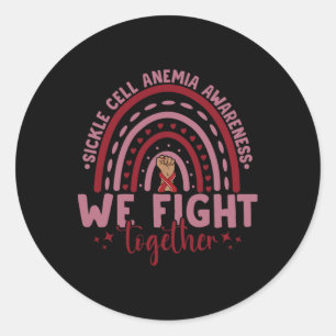 Adesivo Combatemo-Nos Juntos Com A Anemia Das Células Fals