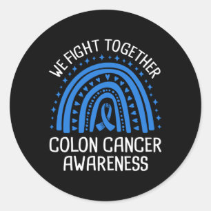 Adesivo Combatemos juntos a consciência do Cancer Colônico