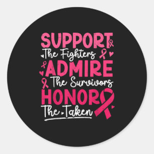 Adesivo Combatentes de apoio Admire Sobreviventes Cancer d