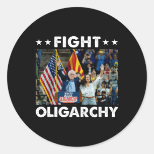 Adesivo Combater Oligarchy Bernie Sanders E A Liberdade Ao