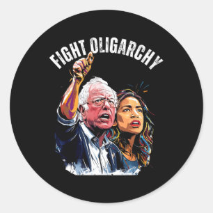 Adesivo Combater Oligarchy Bernie Sanders E A Liberdade Ao