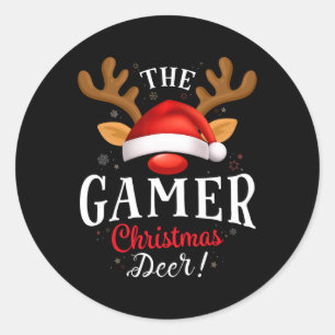 Adesivo Combinação da Família Gamer Christmas Deer Pjs Xma
