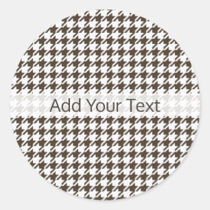 Adesivo Combinação Houndstooth de Brown por Shirley Tayl