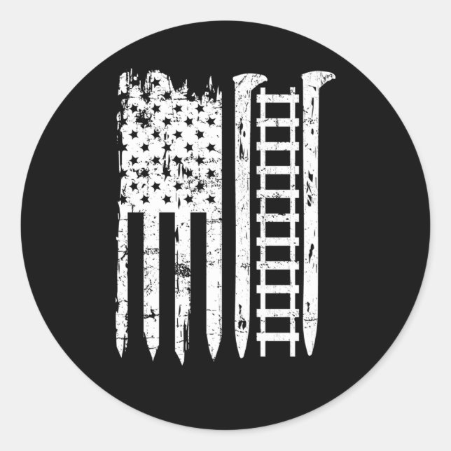 Adesivo Comboio De Bandeira Americano Para Transporte Ferr (Frente)