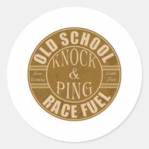 Adesivo combustível de corrida para a velha escola