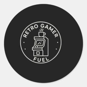 Adesivo Combustível de Gamer Retro Café de Arcade Jogos pa
