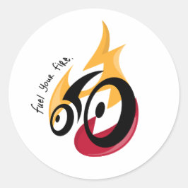 Adesivo Combustível para o seu fogo, motivação de ciclismo