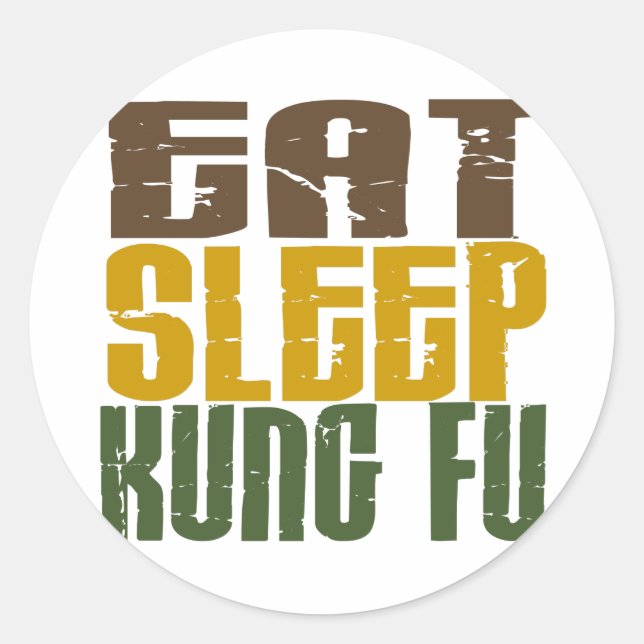 Adesivo Come Sleep Kung Fu 1 (Frente)