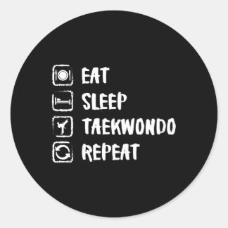 Adesivo Come Sleep Taekwondo Repete Esporte