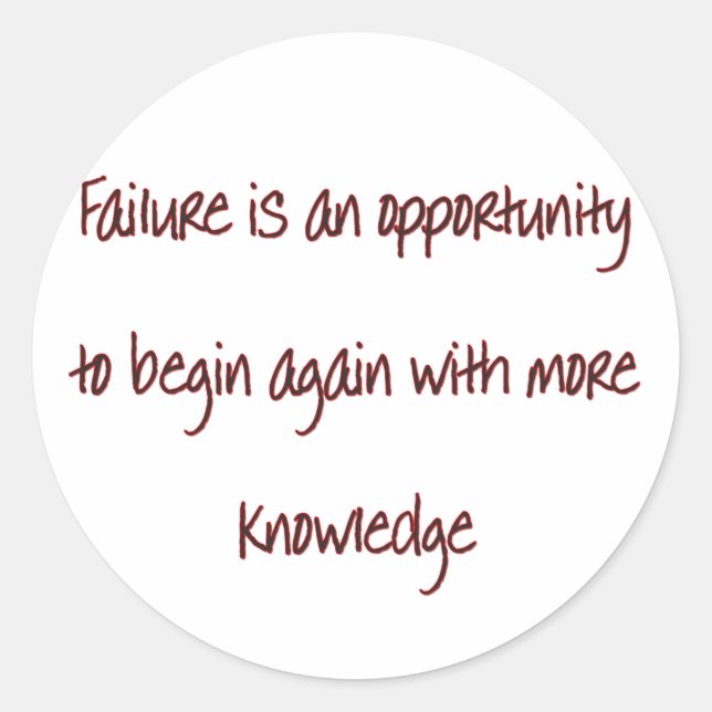 Adesivo Começar Novamente (Frente)