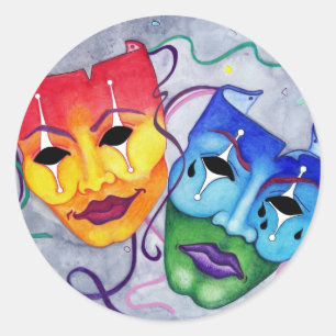 Adesivo Comédia e Tragédia