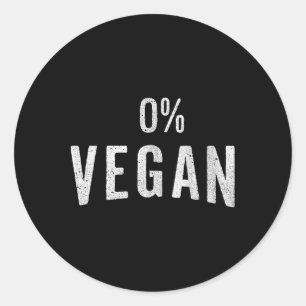 Adesivo Comedores De Carne Engraçados E Carnívoros A 0% De