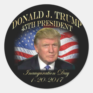 Adesivo Comemoração da posse do Presidente Donald Trump