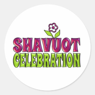 Adesivo Comemoração de Shavuot Saudação com flor