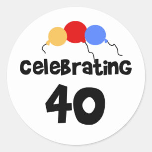 Adesivo Comemorando 40