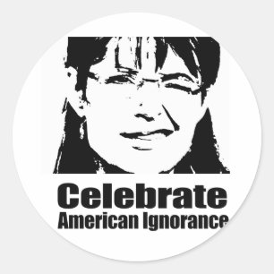 Adesivo Comemore a ignorância americana