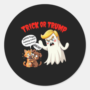 Adesivo Comendo O Truque Dos Cães Ou O Trump Engraçado 202