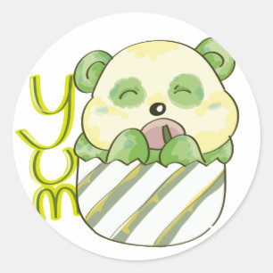 Adesivo Comer Bambo da panda