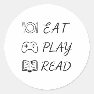 Adesivo comer brincar ler svg