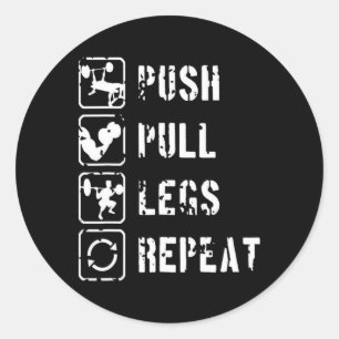Adesivo Comer Dormir Academia Repetir Bodybuilding Masculi
