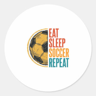Adesivo Comer Dormir Futebol Repetir Camisa de Futebol Vin